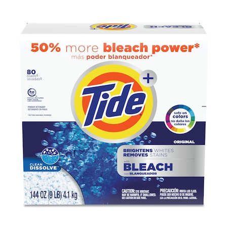 Tide Laundry Detergent, 144 oz Box, Powder, Tide Original, 2 PK PGC 84998